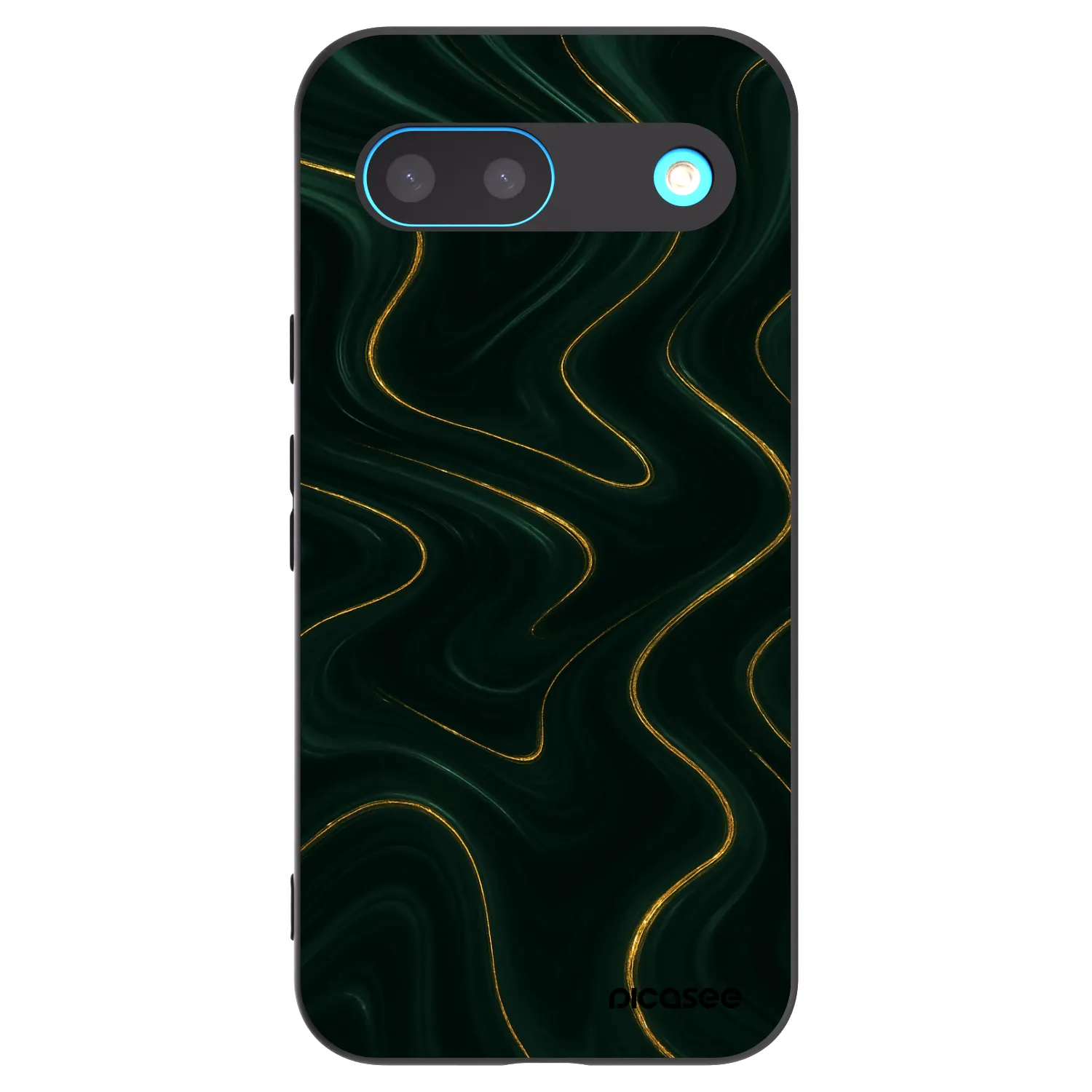 Picasee silikonowe czarne etui na Google Pixel 8 - Vawes