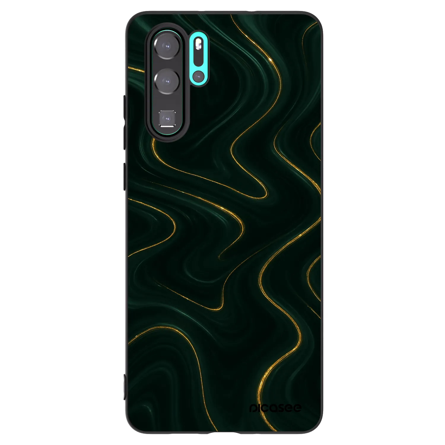 Picasee silikonowe czarne etui na Huawei P30 Pro - Vawes