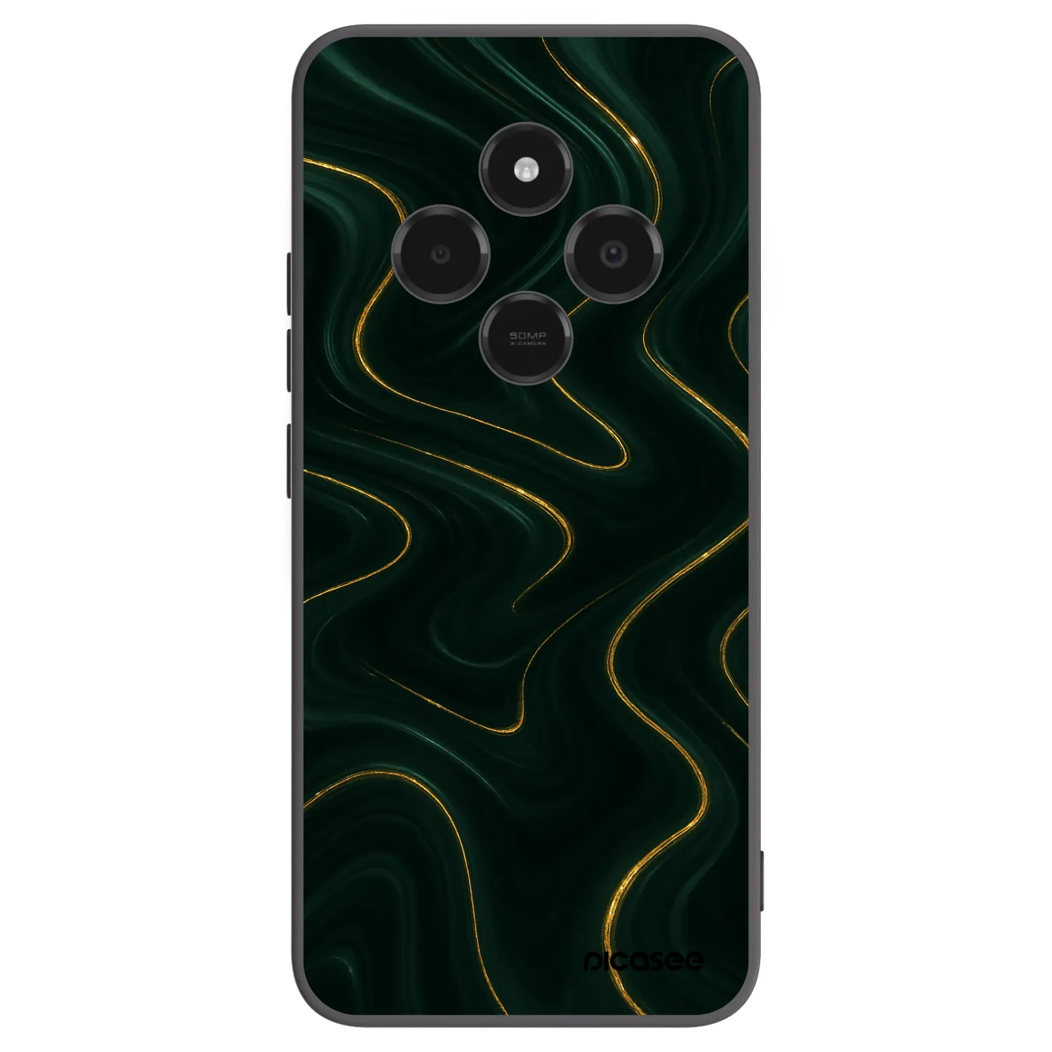 Picasee silikonowe czarne etui na Xiaomi Poco C75 - Vawes