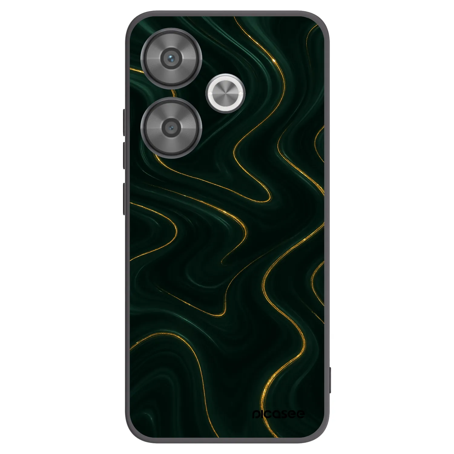 Picasee silikonowe czarne etui na Xiaomi Poco F6 - Vawes