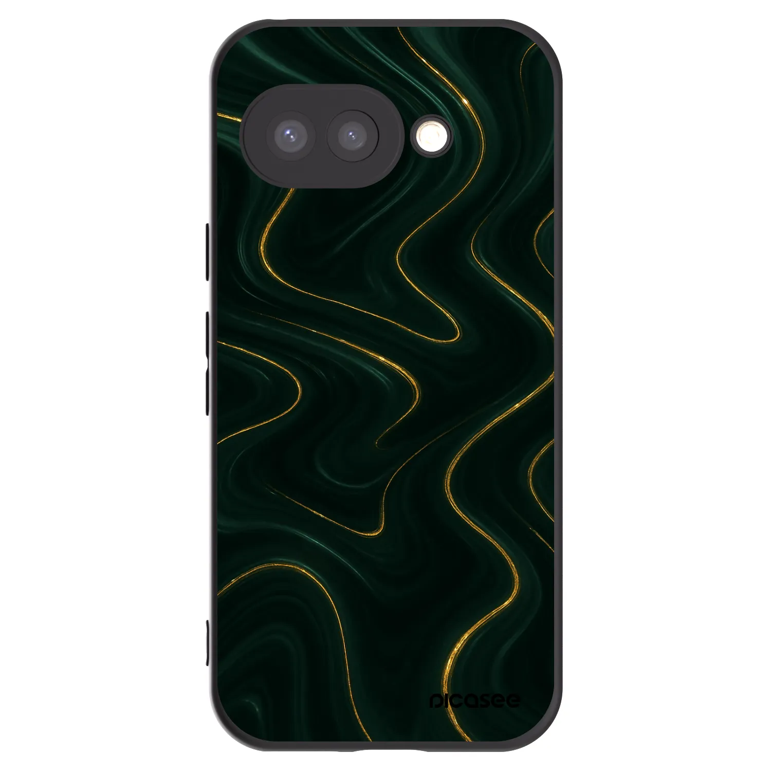 Picasee silikonowe czarne etui na Google Pixel 9a - Vawes