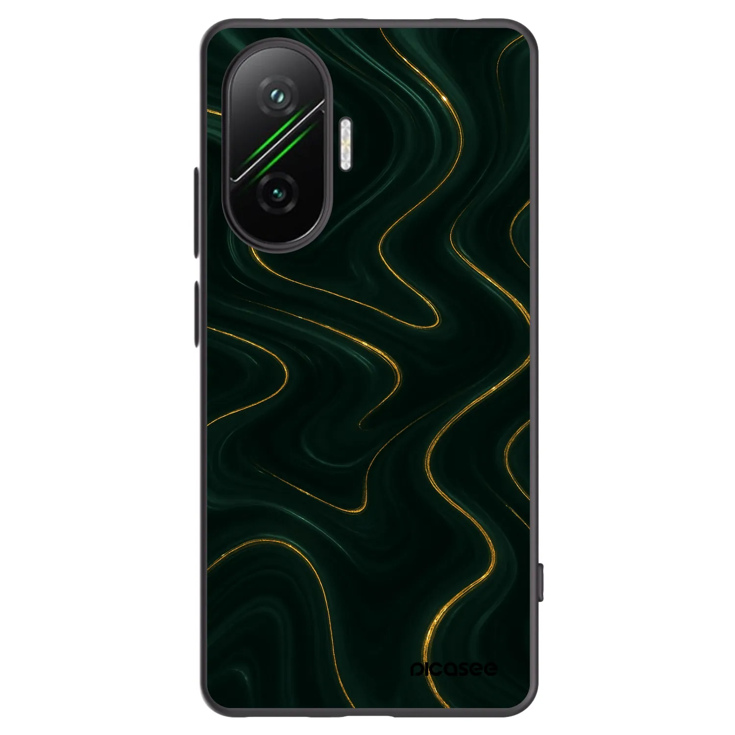 Picasee silikonowe czarne etui na Xiaomi Poco F7 5G - Vawes