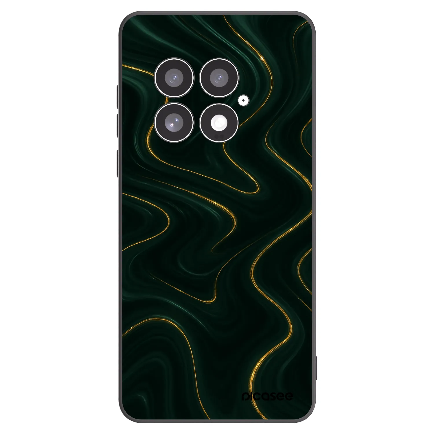 Picasee silikonowe czarne etui na OnePlus 13 5G - Vawes