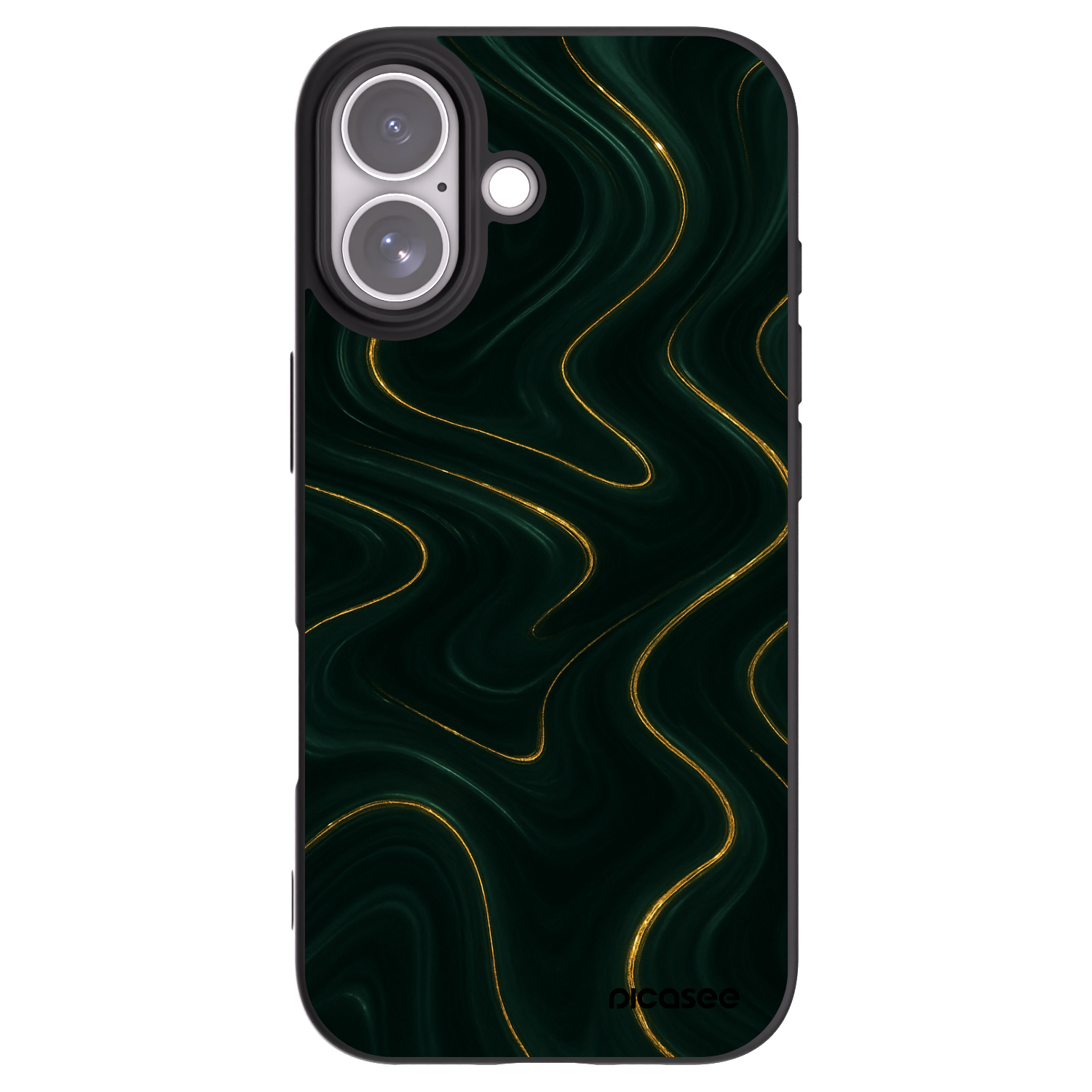 Picasee silikonowe czarne etui na Apple iPhone 17 - Vawes