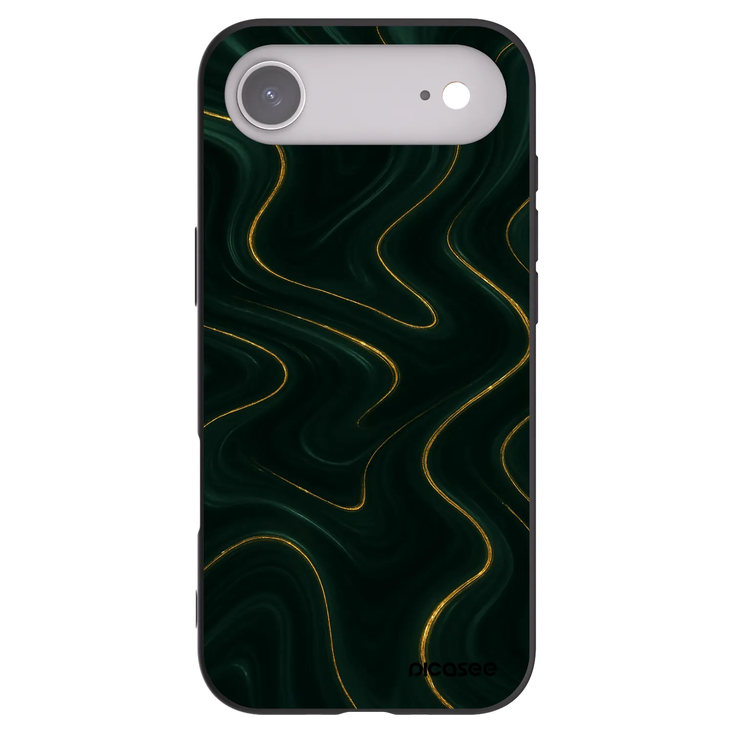 Picasee silikonowe czarne etui na Apple iPhone Air - Vawes