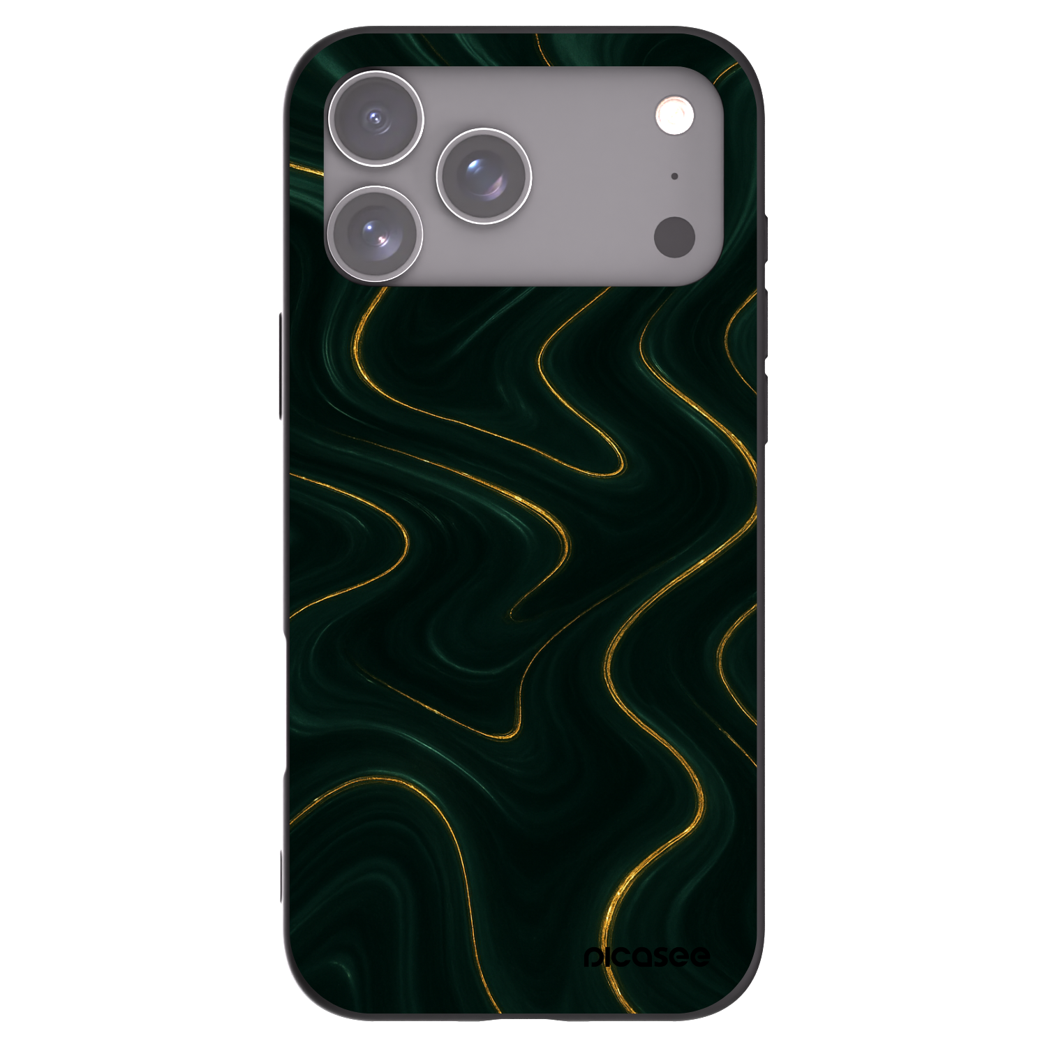 Picasee silikonowe czarne etui na Apple iPhone 17 Pro Max - Vawes