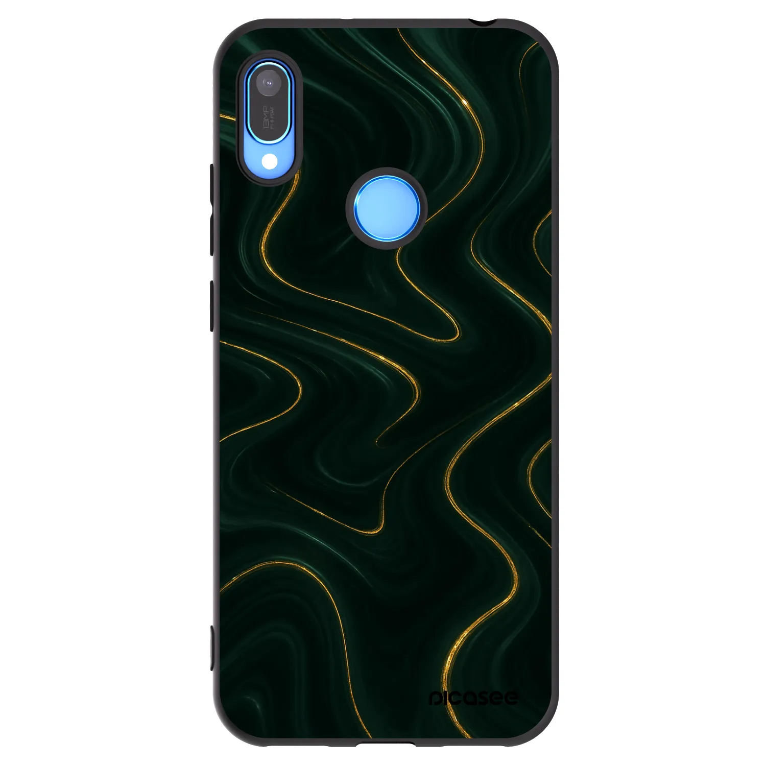 Picasee silikonowe czarne etui na Huawei Y6 2019 - Vawes