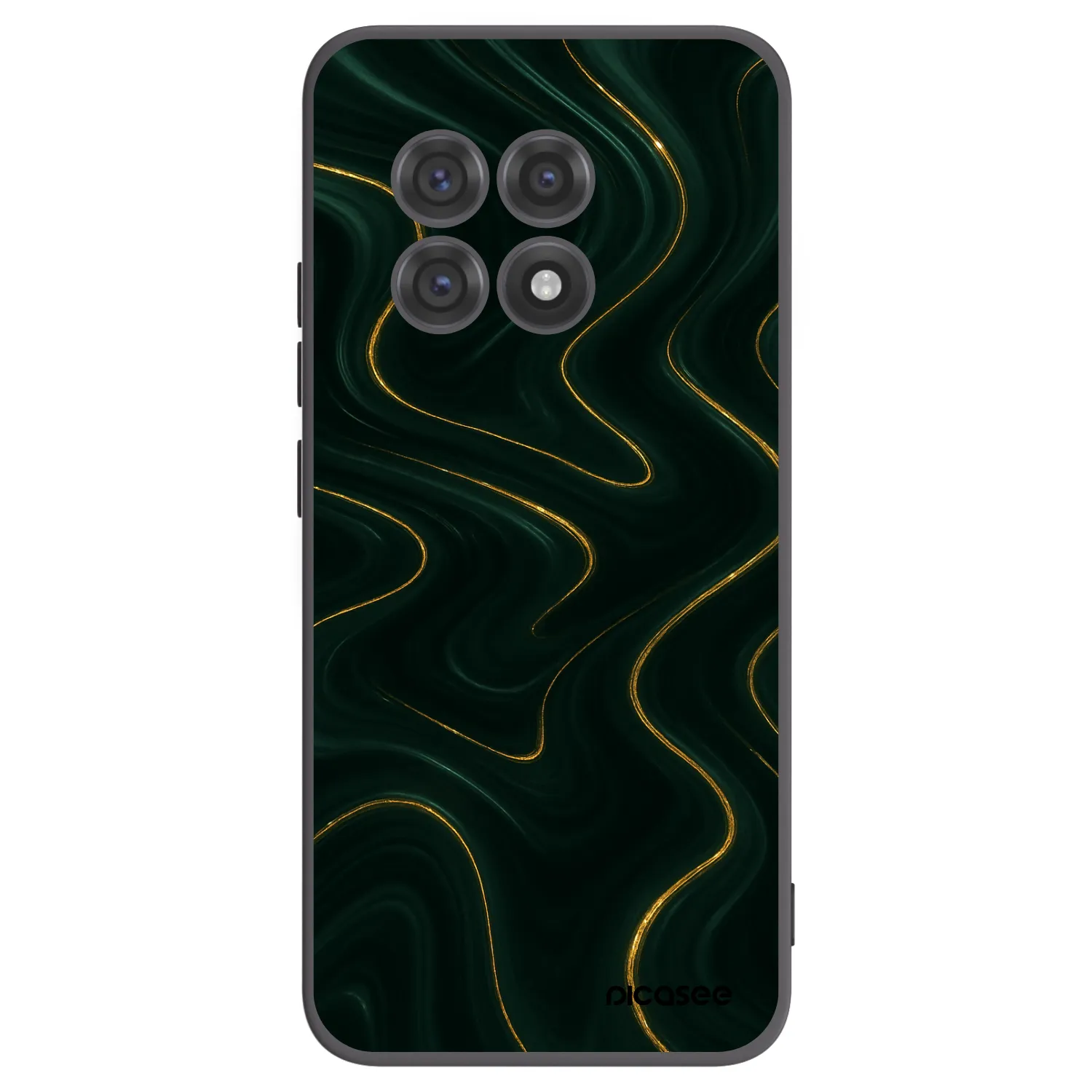 Picasee silikonowe czarne etui na OnePlus 13R 5G - Vawes