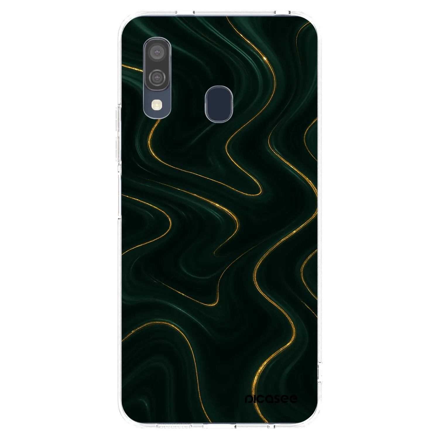 Picasee silikonowe przeźroczyste etui na Samsung Galaxy A40 A405F - Vawes