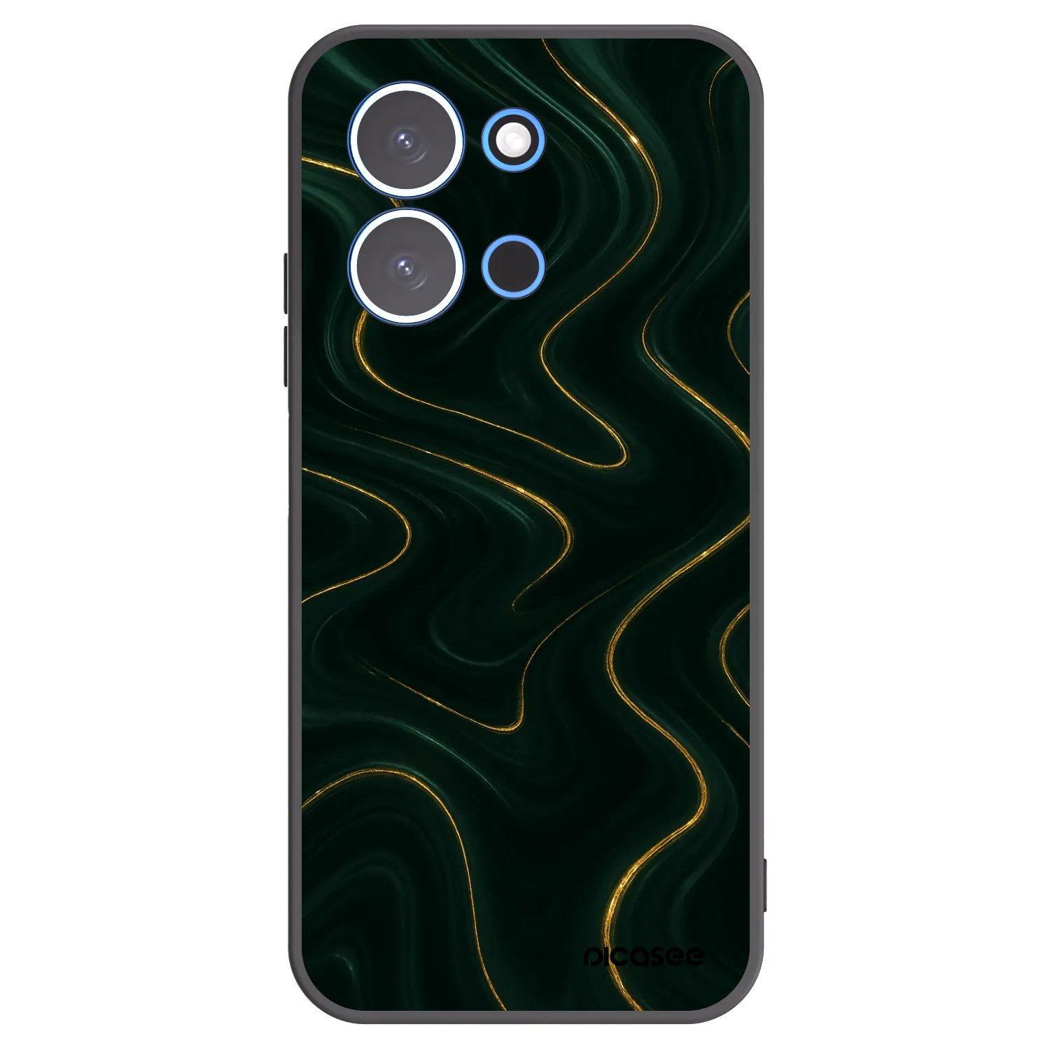 Picasee silikonowe czarne etui na Xiaomi Redmi 15C 4G - Vawes