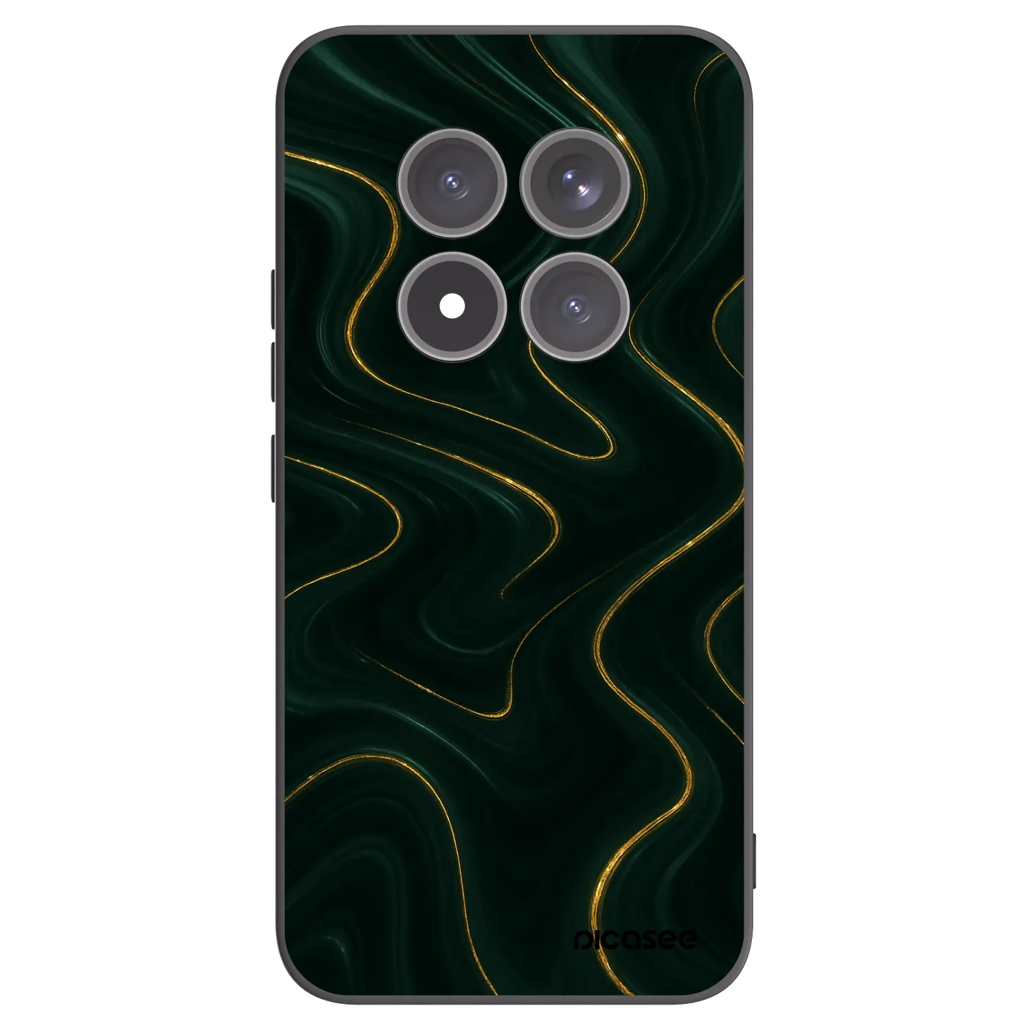 Picasee silikonowe czarne etui na Xiaomi Redmi Note 15 Pro+ - Vawes