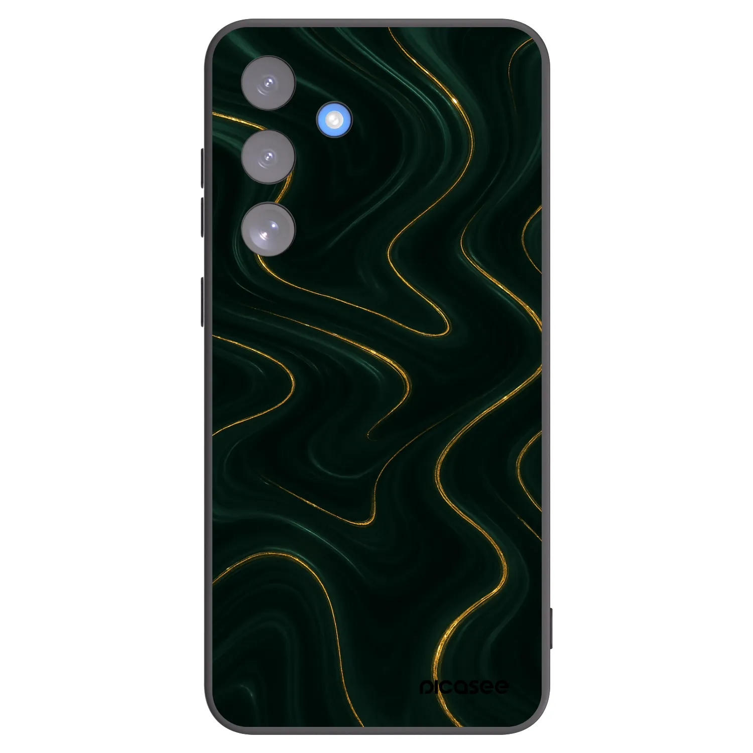 Picasee silikonowe czarne etui na Samsung Galaxy S25 FE 5G - Vawes