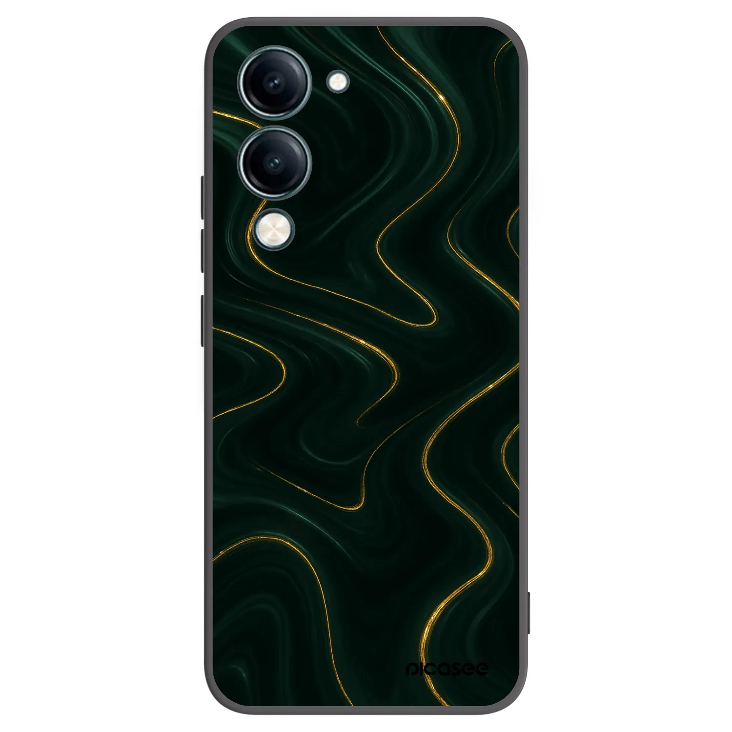 Picasee silikonowe czarne etui na Vivo Y29s 5G - Vawes