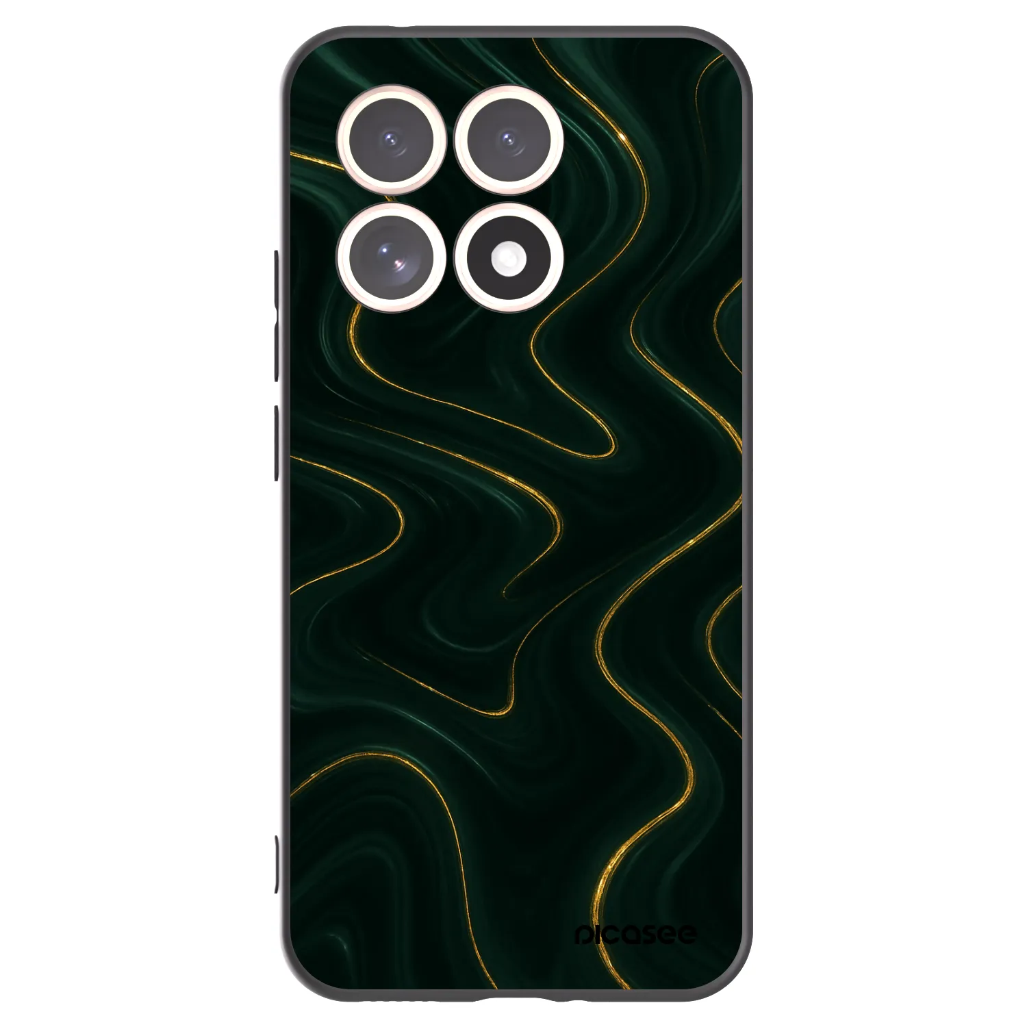 Picasee silikonowe czarne etui na Xiaomi 15T - Vawes