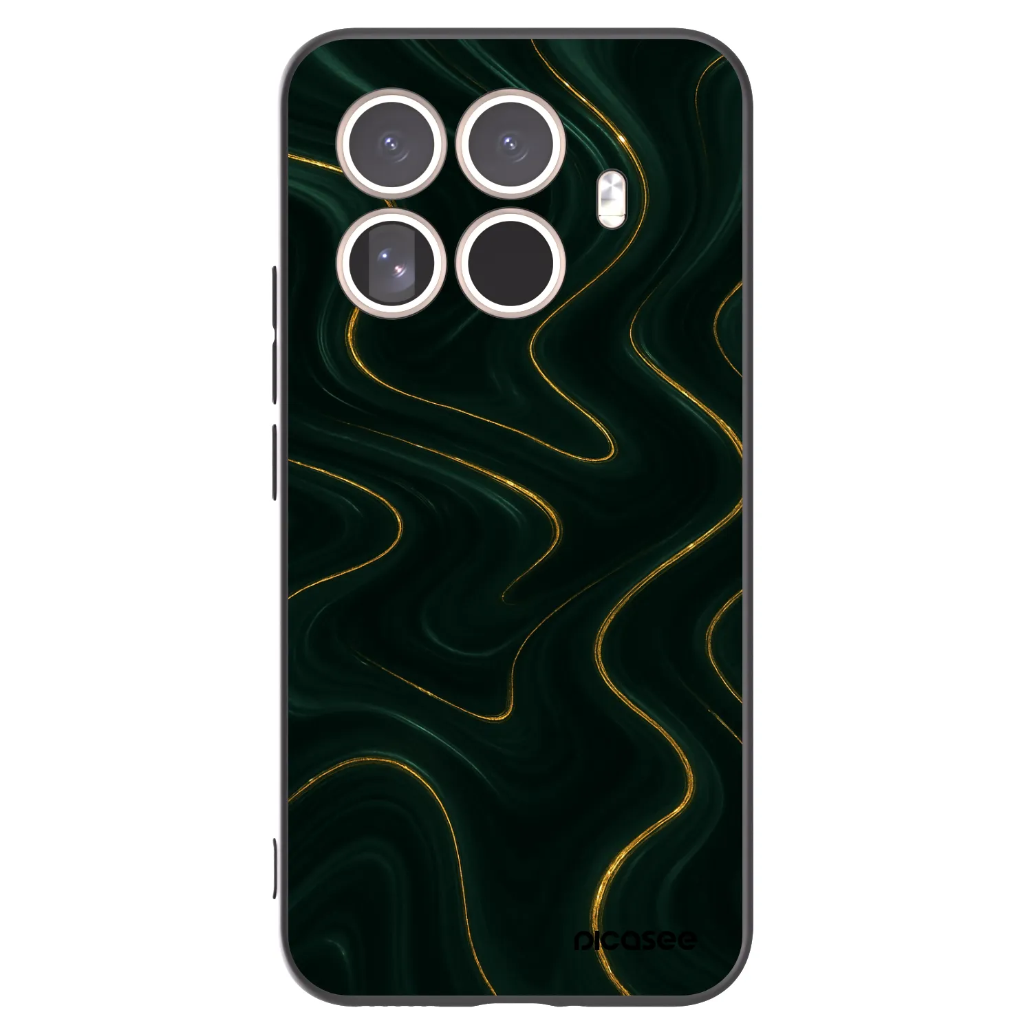 Picasee silikonowe czarne etui na Xiaomi 15T Pro - Vawes