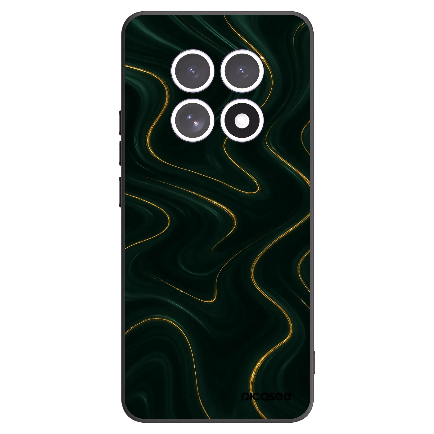 Picasee silikonowe czarne etui na Xiaomi Redmi Note 15 4G - Vawes