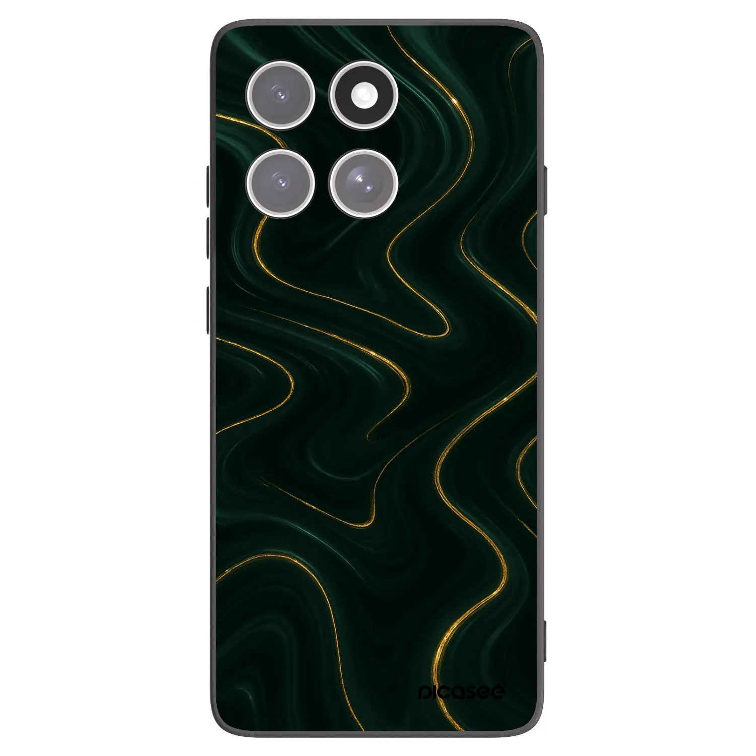 Picasee silikonowe czarne etui na Motorola Edge 60 Fusion - Vawes