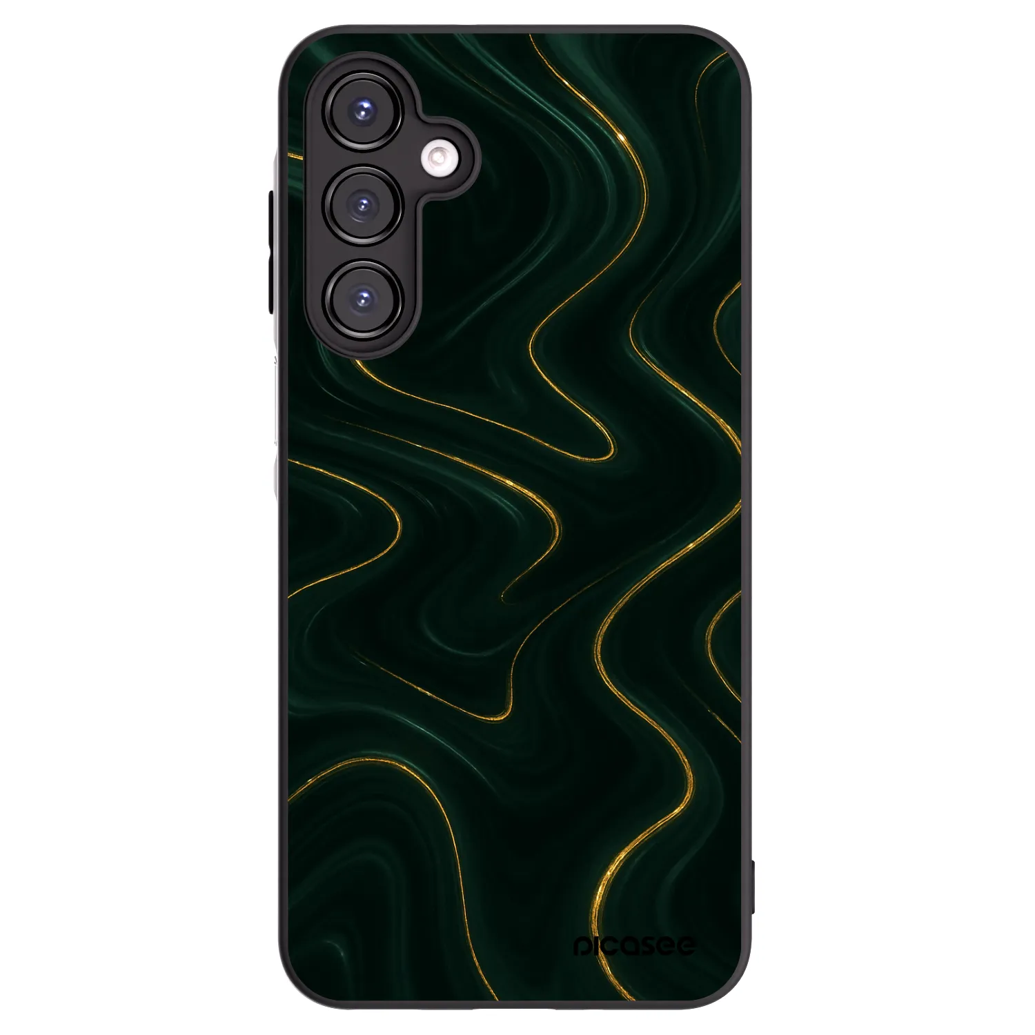 Picasee silikonowe czarne etui na Samsung Galaxy A16 4G - Vawes
