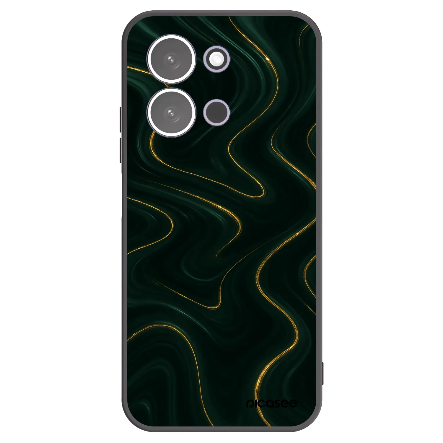 Picasee silikonowe czarne etui na Xiaomi Redmi 15C 5G - Vawes