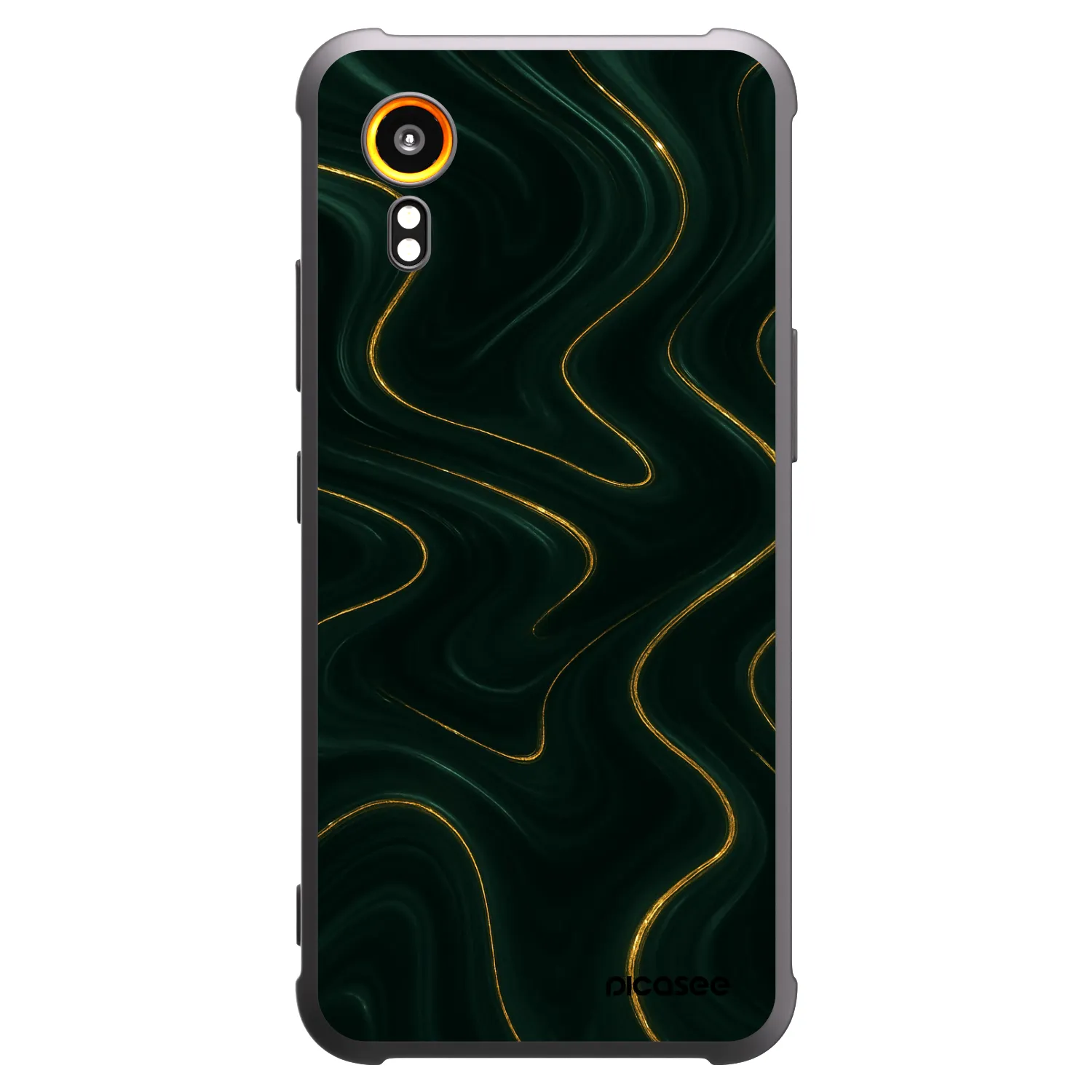 Picasee silikonowe czarne etui na Samsung Galaxy Xcover 7 - Vawes