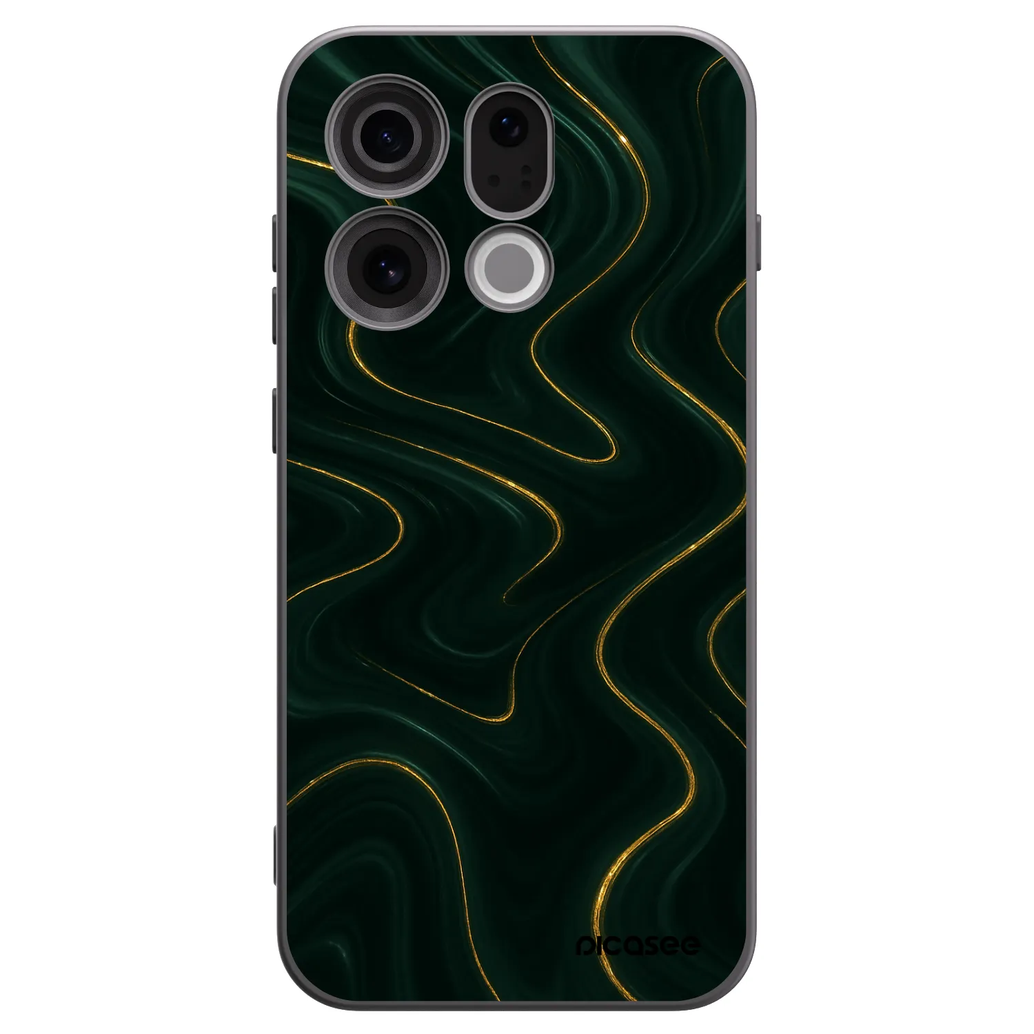 Picasee silikonowe czarne etui na OPPO Find X9 - Vawes