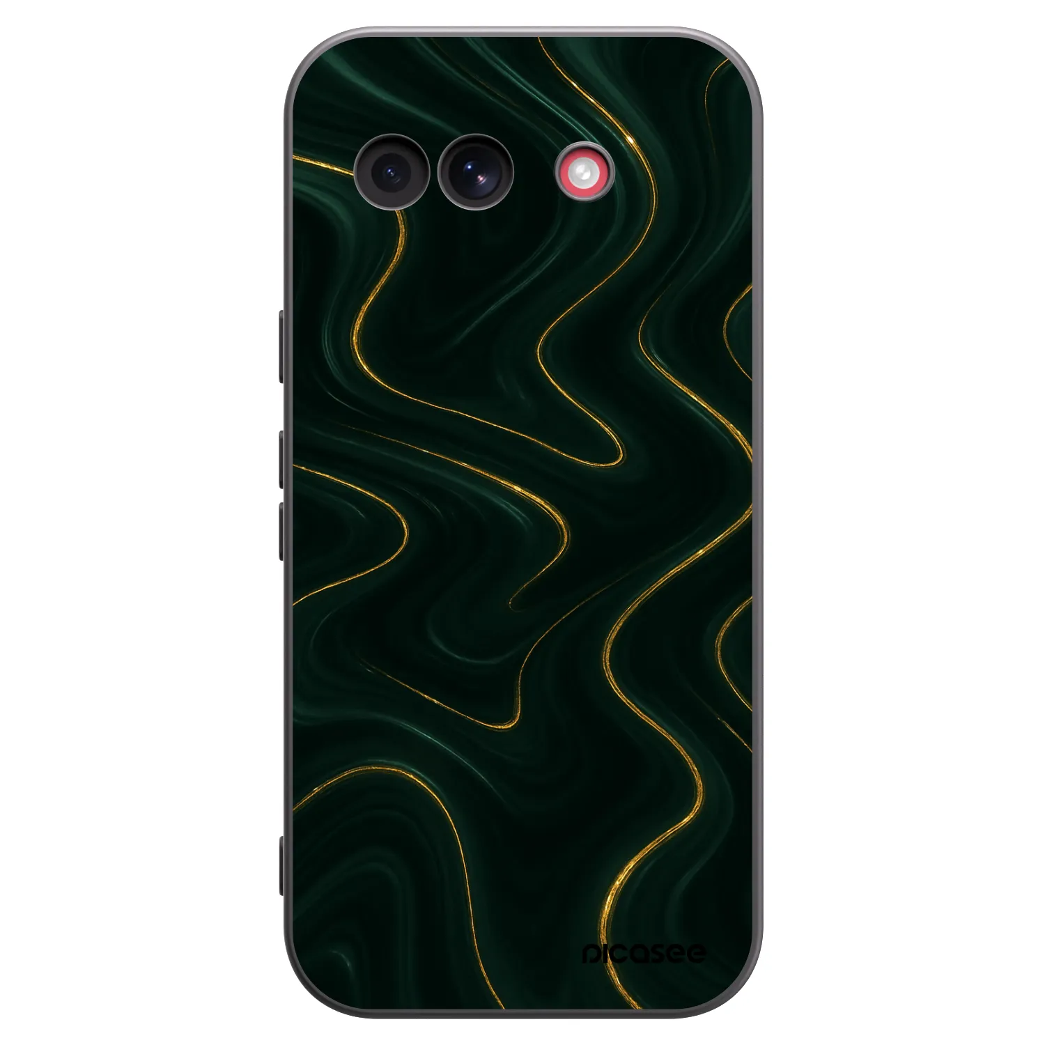Picasee silikonowe czarne etui na Google Pixel 10a - Vawes