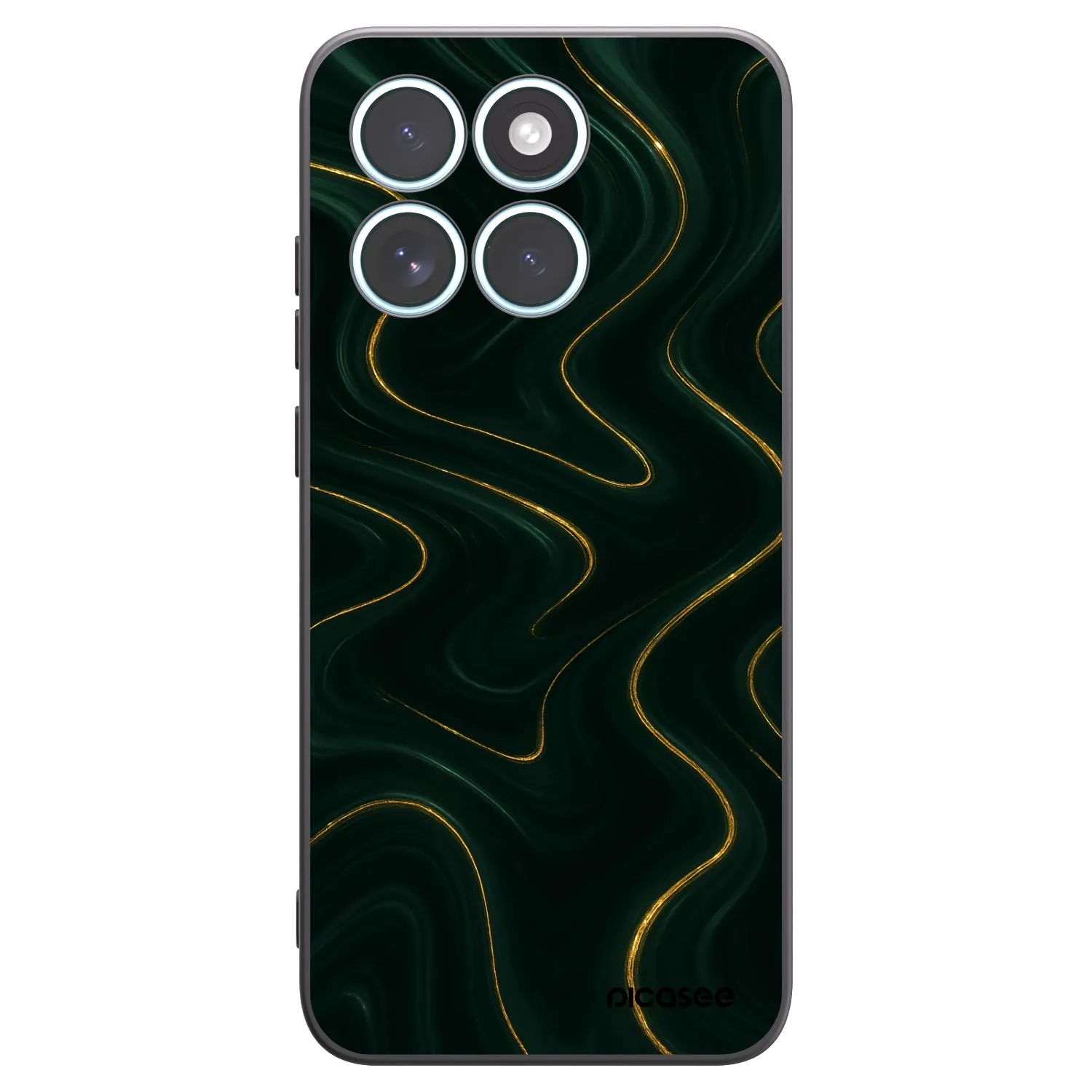 Picasee silikonowe czarne etui na Motorola Edge 70 Fusion - Vawes