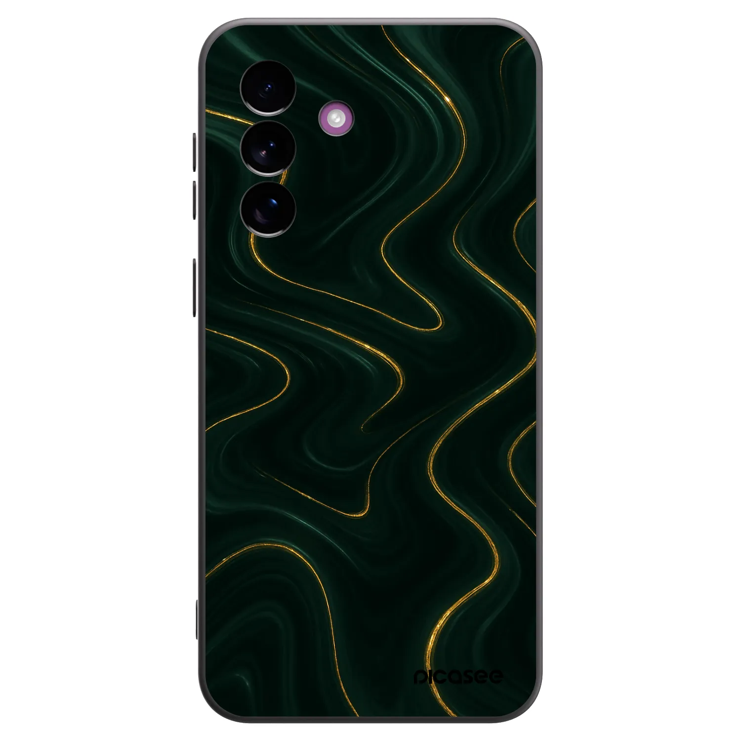 Picasee silikonowe czarne etui na Samsung Galaxy A37 - Vawes