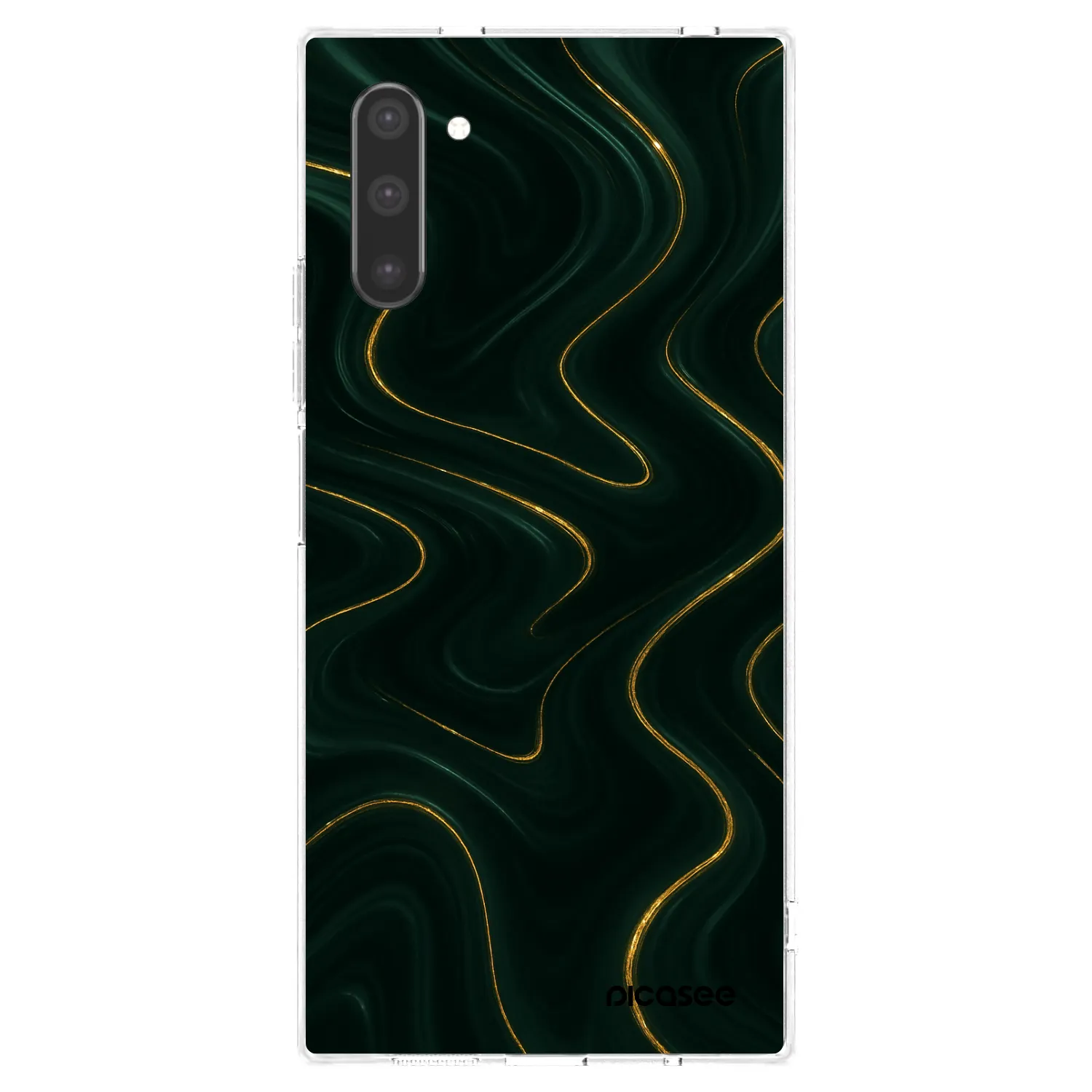 Picasee silikonowe przeźroczyste etui na Samsung Galaxy Note 10 N970F - Vawes
