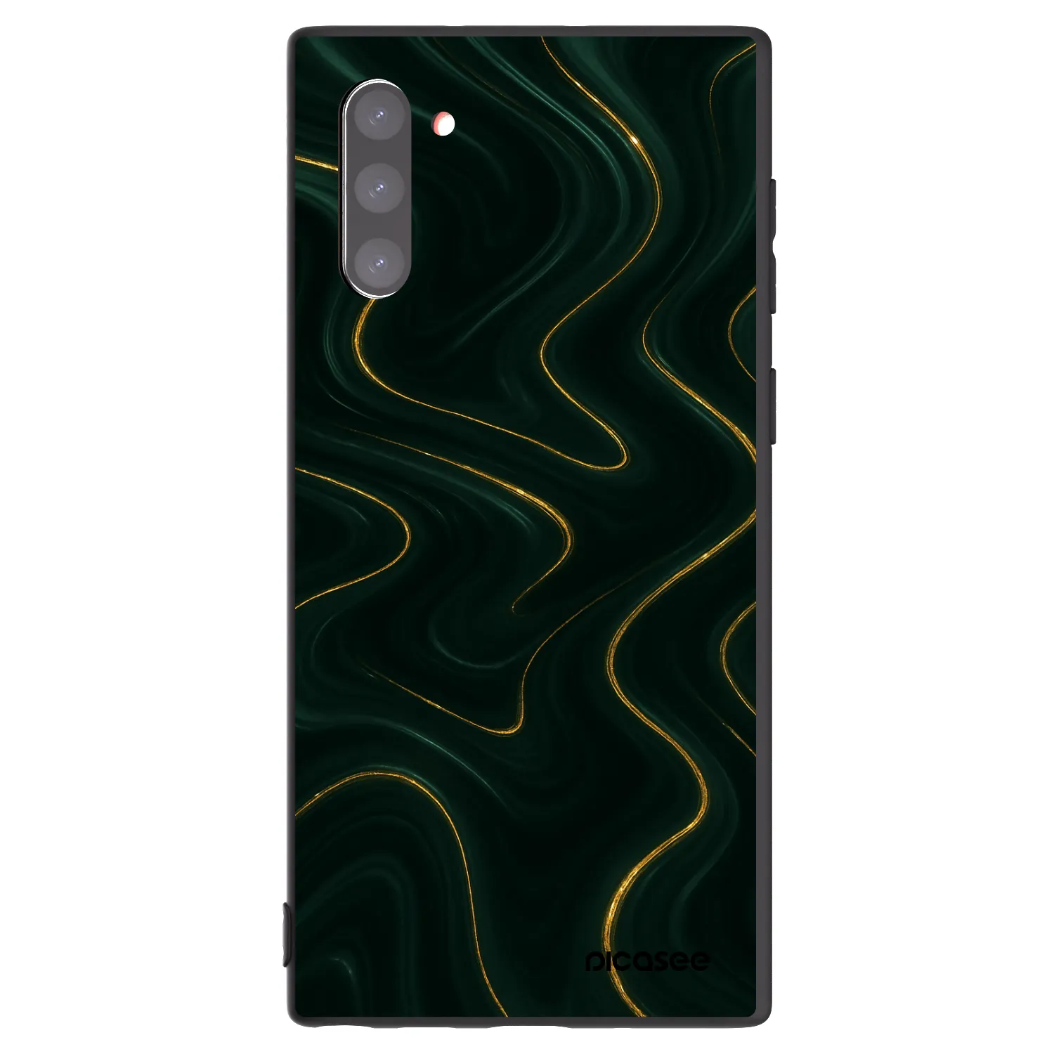 Picasee silikonowe czarne etui na Samsung Galaxy Note 10 N970F - Vawes
