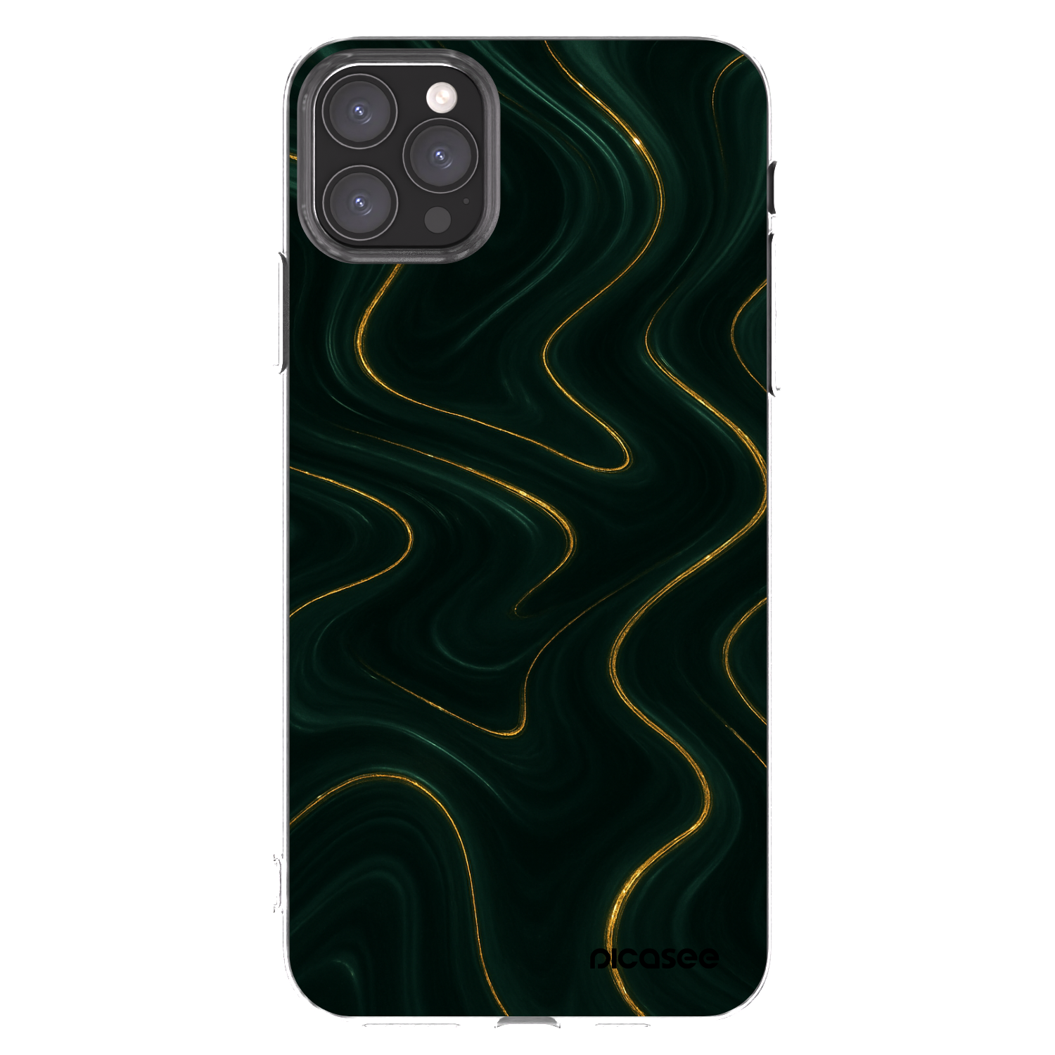 Picasee silikonowe przeźroczyste etui na Apple iPhone 11 Pro Max - Vawes