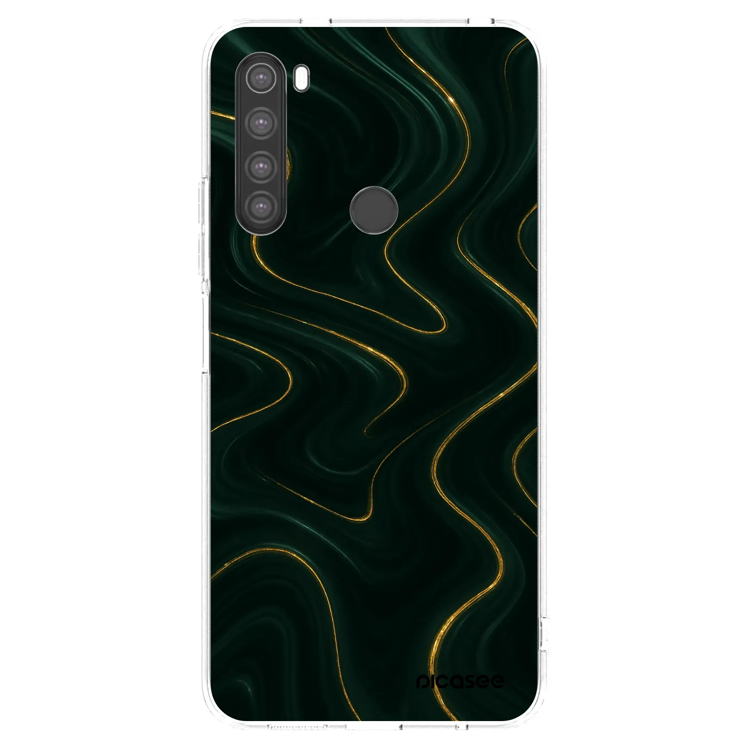 Picasee silikonowe przeźroczyste etui na Xiaomi Redmi Note 8 - Vawes