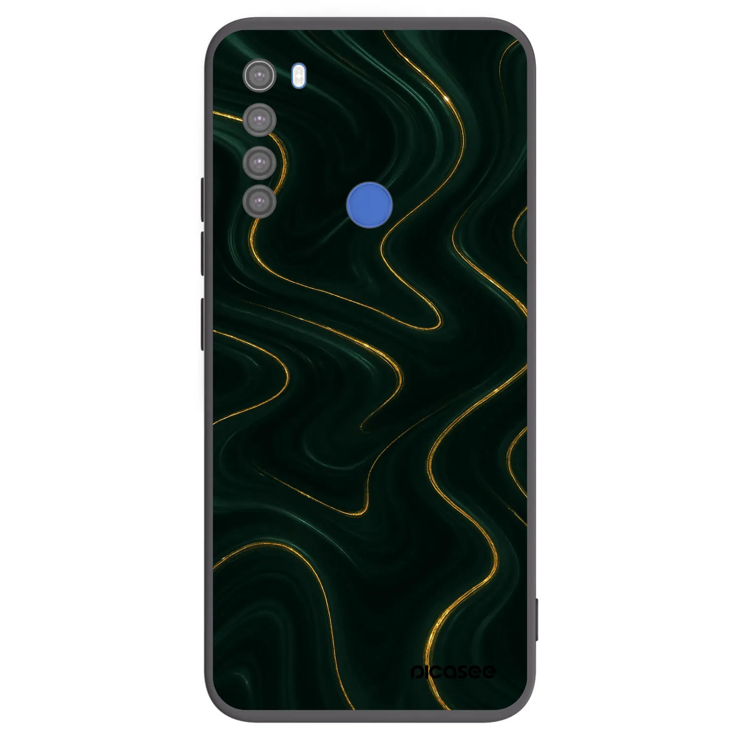 Picasee silikonowe czarne etui na Xiaomi Redmi Note 8T - Vawes