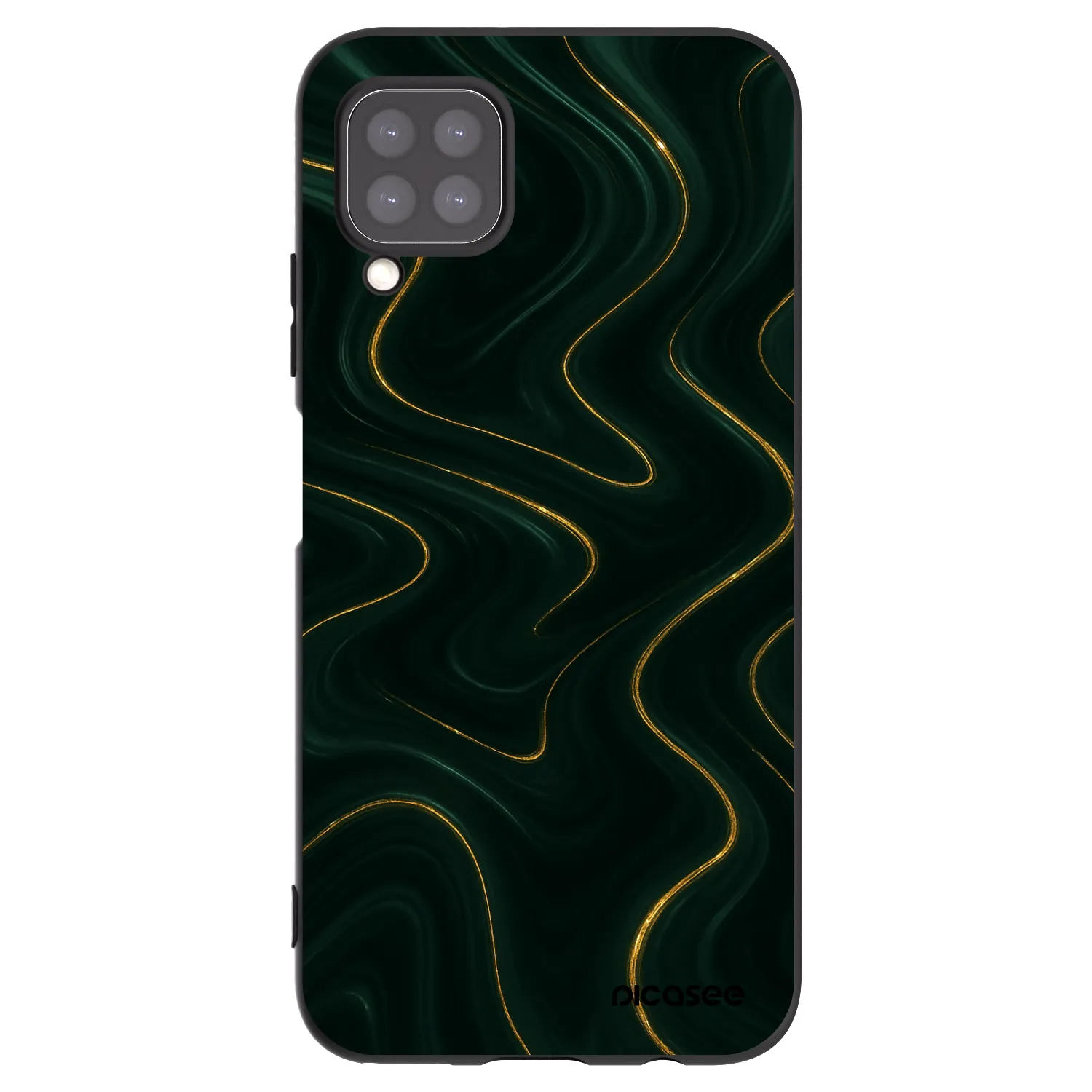 Picasee silikonowe czarne etui na Huawei P40 Lite - Vawes