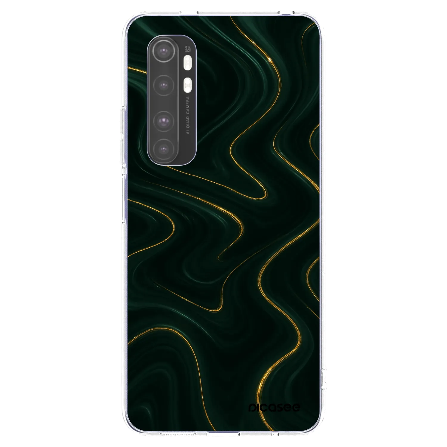 Picasee silikonowe przeźroczyste etui na Xiaomi Mi Note 10 Lite - Vawes