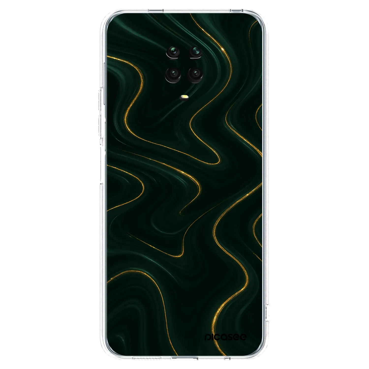 Picasee silikonowe przeźroczyste etui na Xiaomi Redmi Note 9S - Vawes