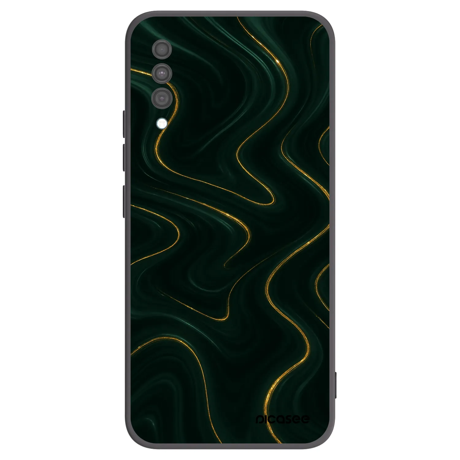 Picasee silikonowe czarne etui na Samsung Galaxy A30s A307F - Vawes