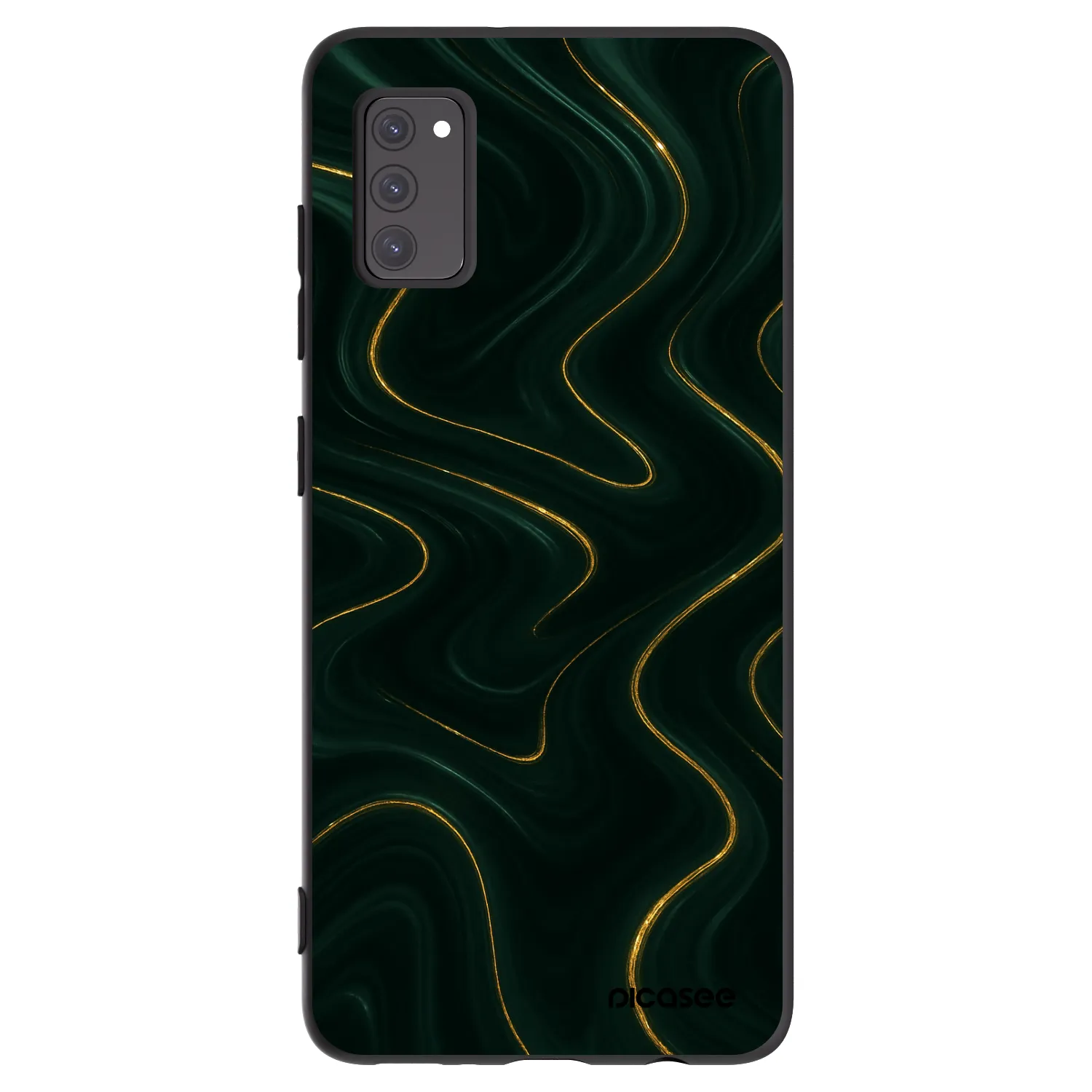Picasee silikonowe czarne etui na Samsung Galaxy A41 A415F - Vawes