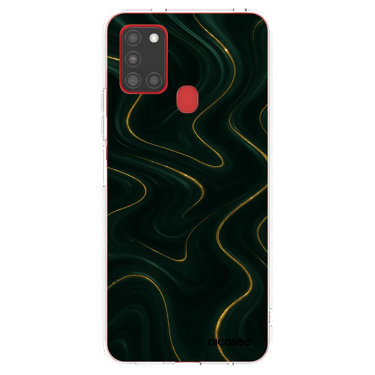 Picasee silikonowe przeźroczyste etui na Samsung Galaxy A21s - Vawes