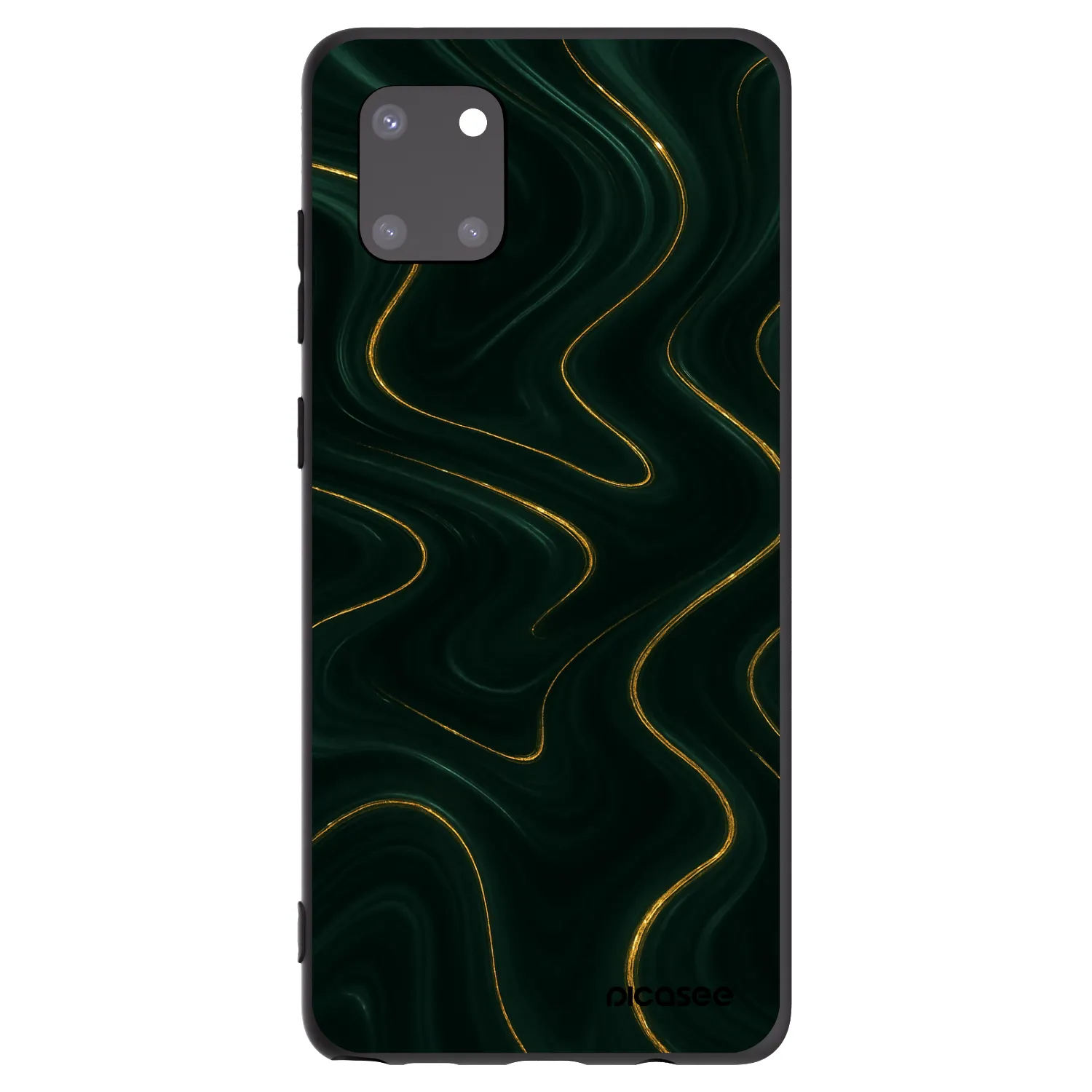 Picasee silikonowe czarne etui na Samsung Galaxy Note 10 Lite N770F - Vawes