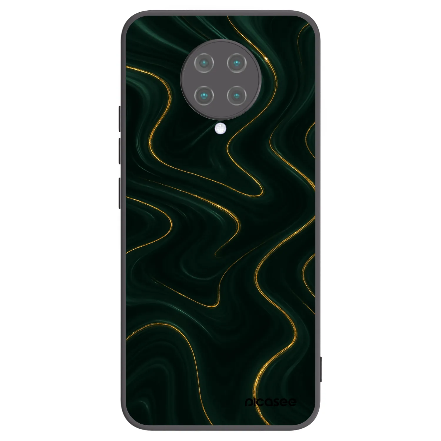 Picasee silikonowe czarne etui na Xiaomi Poco F2 Pro - Vawes
