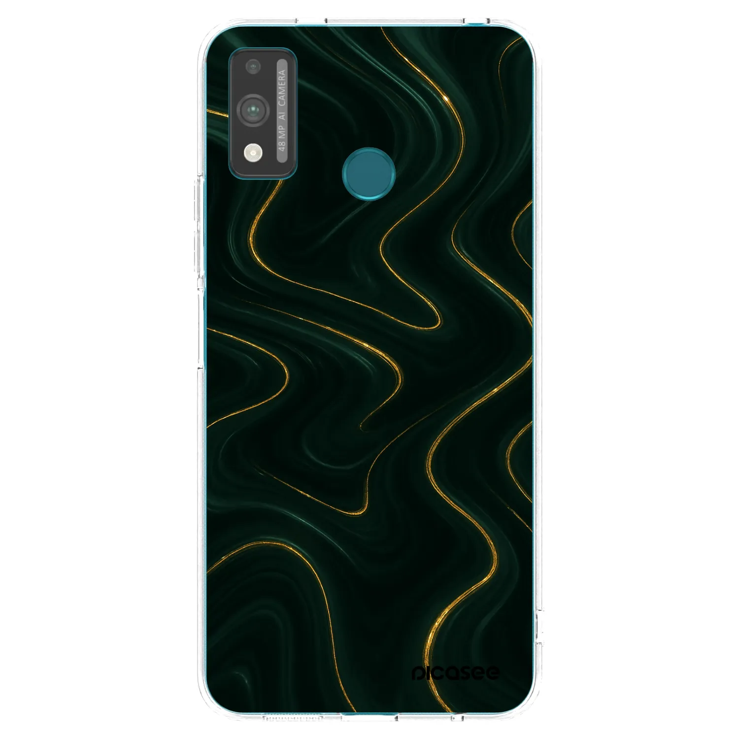 Picasee silikonowe przeźroczyste etui na Honor 9X Lite - Vawes