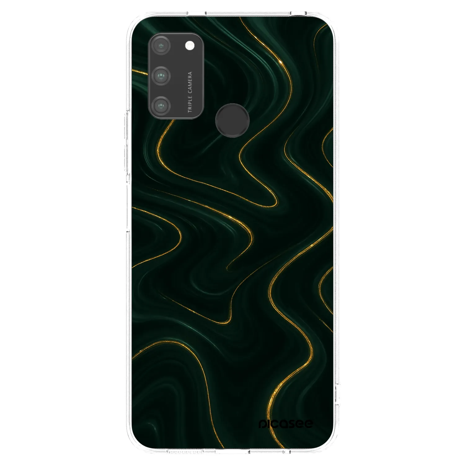 Picasee silikonowe przeźroczyste etui na Honor 9A - Vawes