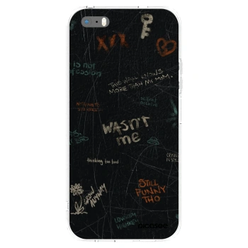 Picasee silikonowe przeźroczyste etui na Apple iPhone 5/5S/SE - CONFESSION