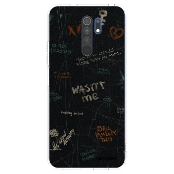 Picasee silikonowe przeźroczyste etui na Xiaomi Redmi 9 - CONFESSION