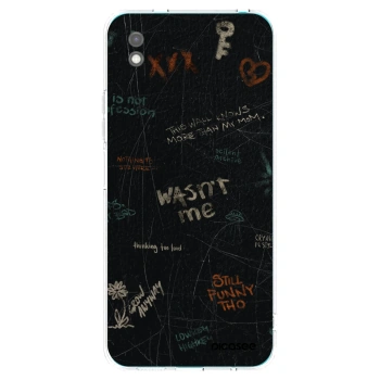 Picasee silikonowe czarne etui na Xiaomi Redmi 9A - CONFESSION