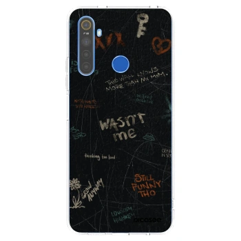 Picasee silikonowe przeźroczyste etui na Realme 5 - CONFESSION