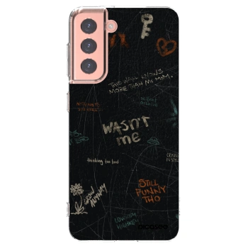 Picasee silikonowe przeźroczyste etui na Samsung Galaxy S21 5G G991B - CONFESSION