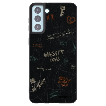 Picasee silikonowe czarne etui na Samsung Galaxy S21+ 5G G996F - CONFESSION