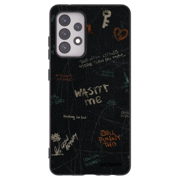 Picasee silikonowe czarne etui na Samsung Galaxy A52 5G A525F - CONFESSION